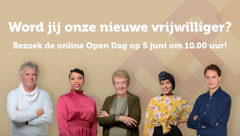 5 juni online Open Dag vrijwilligerswerk