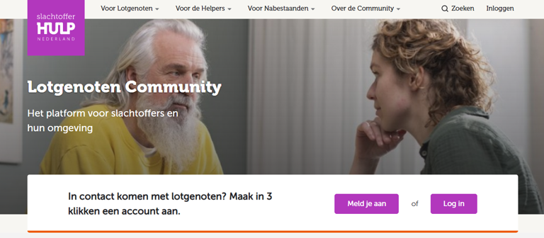Groei van online lotgenotengroepen Slachtofferhulp Nederland