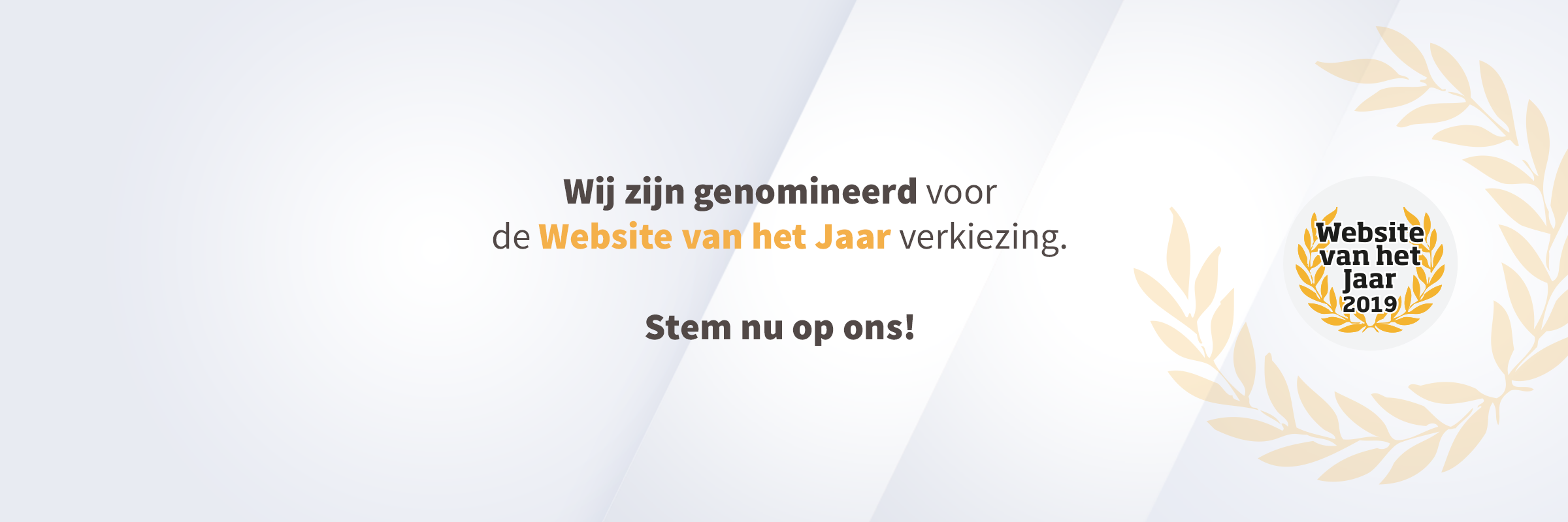 Stem op ons in de verkiezing van ‘Website van het Jaar’!